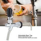 Adjustable Draft Beer Faucet G5 8 Long Shank W  Chrome Plating For Kegerator Tap