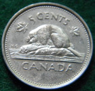 2002-p Canada Five Cents From Collection Canadian 5 Cent Coin