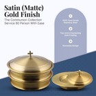 Communion Ware 2 Holy Wine Serving Trays With A Lid   1 Stacking Bread Plate    