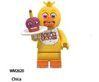 2 Inch Custom Five Nights At Freddy Chica Minifigure With Base  New mint