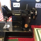 Singer Featherweight Sewing Machine 221-1  1948 W case