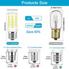 E17 Led Bulb Microwave Oven Light Dimmable 4w Natural White 6000k Light New
