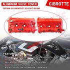 Lh rh Aluminum Valve Cover Set For 2008-13 Infiniti G37 14-17 Q50 Q60  14-19 Q70