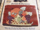Vintage Antique Fruit Basket Heirloom Hooking Rug Kit Autumn Harvest 20 x27 