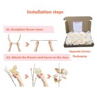 Artificial Flowers Roses Fake Flowers Silk Flowers Real Looking With Stems Fo   