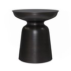  Toby Modern Industrial Wide Metal 17 Inch Antique Copper Metal Accent Table