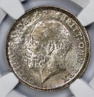 1912 Great Britain Silver 6 Pence Ngc Ms 64