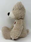 First Main Tender Teddy Bear Cream Plush Stuffed Animal Soft Toy Patchwork Heart