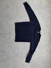 J  Crew Men   s Navy Cotton Knit Crew Neck Long Sleeve Pullover Sweatshirt  Size M