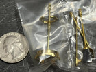 Dollhouse Miniature Fireplace Tools Set 1 12 Inch Scale B500 Clare-bell Brass