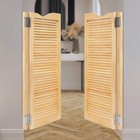 Wood Swinging Door Wall-mounted Double Half Cafe Doors Saloon Bar W  Metal Hinge
