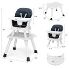  8 In 1 Baby High Chair Convertible Highchair For Babies Toddlers Infant Dining 