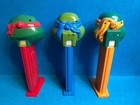 Lot 3 Teenage Mutant Ninja Turtles Giant Pez Dispensers Michelangelo Leonardo Ra
