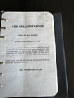 1987 Csx Railroad Transportation Operating Rules Manual