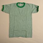 Vintage Russell Athletic Youth L Heather Green Ringer T-shirts - Lot Of 3