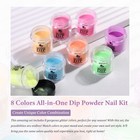 Dip Nail Powder Starter Kit With Recycling Tray System  8 8  Mixed Color 