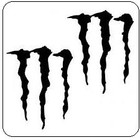 Purple Monster Energy Drink Logo Airbrush  Painting Template  Art Stencil 