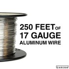 Zareba 17 Gauge Aluminum Wire For Electric Fencing  250 Ft Spool 1 Pack  Color