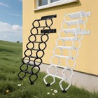 8 Steps Wall Mounted Attic Ladder Pull Down Telescoping Step Ladder Retractable