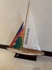 1934    rainbow    Americas Cup Replica Model Sail Boat-nautical Decor Large 48   tall