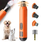 Electric Led Dog Nail Grinder Pet Trimmer Usb Charge Clipper Pet Claw Wholesale 