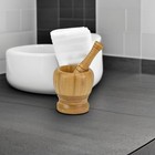 Mortero De Madera Y Molinillo De Especias Para Cocina