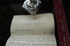 Antique 1889 Handwritten Personal Letter On Lined Paper With Embossed Stamp