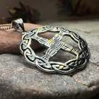 Saint Brigid s Cross Irish Ireland Cross 925 Celtic Pendant W free Chain