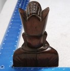 Vintage Hand Carved Rosewood Asian chinese Man Rose Wood Figurine Figure Carving