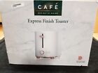 Matte White Caf   Express Finish 2-slice Toaster   Extra-wide Slots  2-slice