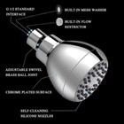 Adjustalbe Modified High Flow Shower Head 14 Gpm Soft High Pressure   Acrylonitr