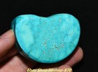 6cm Chinese Old Dynasty Turquoise Carved Fengshui Pattern Amulet Pendant