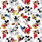 Disney Mickey Mouse Characters Baby Nursery Cotton Fabric By The Yard