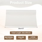 Leather Repair Patch  2 Pcs Self Adhesive Vinyl Patch  8 X 12  White