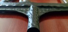 Vntg Emig Cast Iron Colonial Lamplighter Weather Vane Gold   Black Americana 