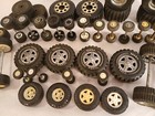 Over 70 Pcs  Lot Of Vintage Toy Car truck Wheels  Tires  Axle Parts