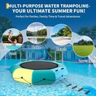 10ft Floating Water Trampoline For Lake Ocean 408lb Capacity Include Pump Ladder