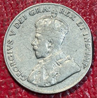 Vg fine Details 1929 Canadian Canada Nickel 5 Cents-rev Edge Issue-feb414