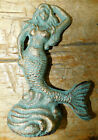 2 Cast Iron Nautical Mermaid Doorstop Garden Statue Home Decor Book End Beach