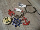 Cape Breton Island 3 1 2  Nautical Key Chain With Charms