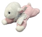 Vintage Eden Pink Terry Waffle Weave Thermal Plush Floppy Lamb Sheep 11  Lovey
