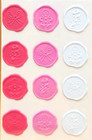 12pc Paper Crafts Christmas Pastel Wax Seals Dimensional Stickers  New