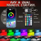 16 Pods Rgb Led Rock Lights For Trucks Offroad Pickup Trailer Sedan Suv Cars    