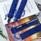 100pcs Velvet Pen Pouch Drawstring Pen Bag Single Pen Sleeve Holder For Office B