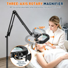 2200 Lumens 12x 30x Esthetician Magnifying Lamp  3-axis Magnifier