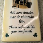 Irish Blessing Ceramic Wall Plaque  Celtic Wall Hanging Or Spoon Rest -9 5 x 4 