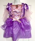 New Disney Girl   s Princess Rapunzel Dress Pretend Play Dress Up Costume Sz 4 5