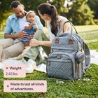 Babbleroo Waterproof Diaper Bag Backpack With Changing Pad