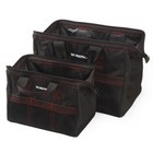 Workpro Heavy Duty Tool Bag Case 2pc 13  18  Tote Storage Wide Mouth With Zipper
