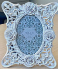 Azzure Home Shabby Victorian 3d Roses Jeweled Photo Frame